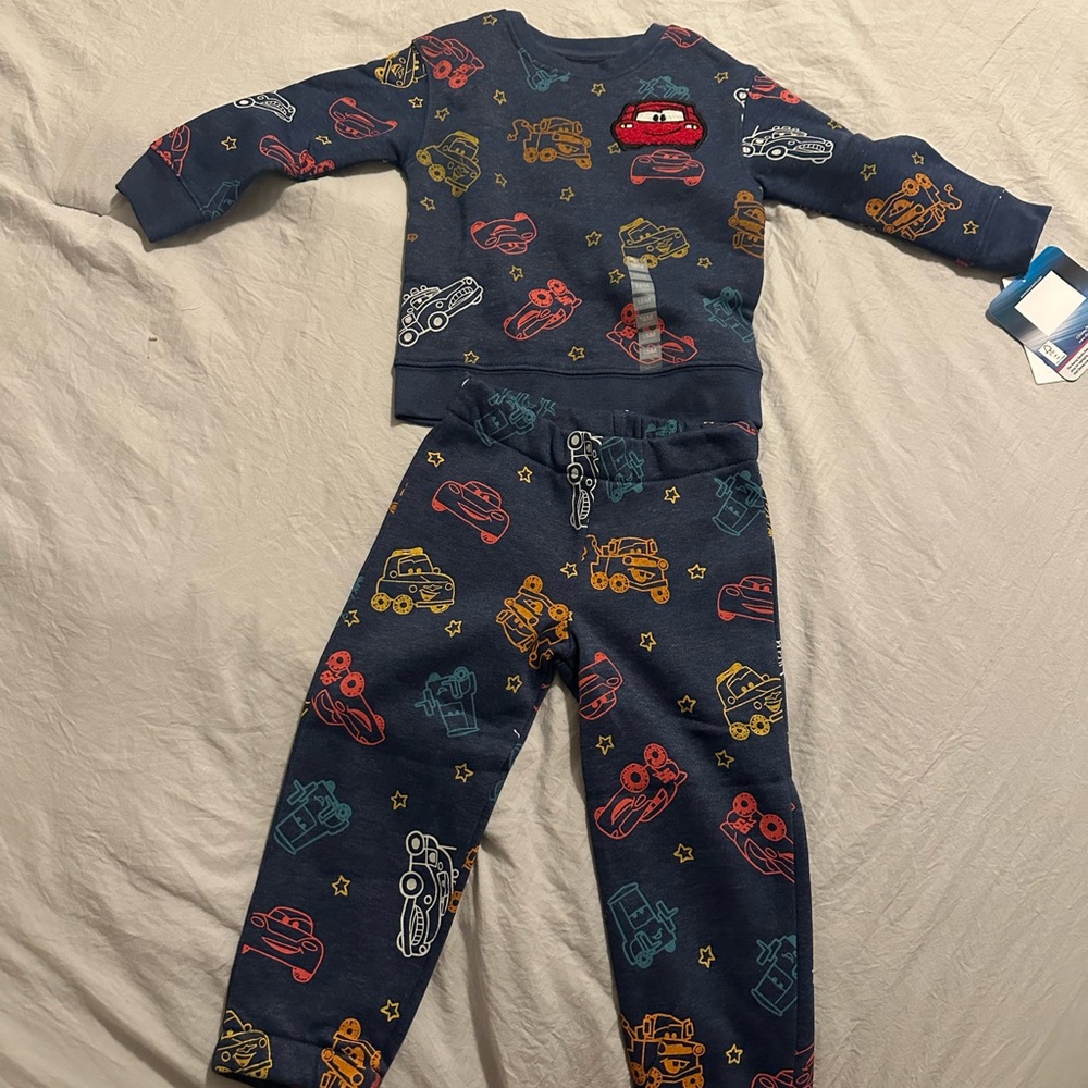 Kids Pajamas with Colorful Car Print